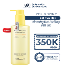 Gel Rửa Mặt Làm Sáng & Dưỡng Ẩm Da Cell Fusion C Radiance Vita Cleansing Gel Serene Space Sản Phẩm Chính Hãng