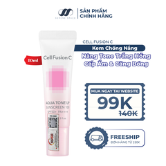 Kem Chống Nắng Nâng Tone Cấp Ẩm Căng Bóng Cho Mọi Loại Da Cell Fusion C Aqua Tone Up 100 Sunscreen SPF 50+ PA++++ Serene Space Sản Phẩm Chính Hãng