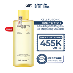 Nước Cân Bằng Làm Sáng & Dưỡng Ẩm Da Cell Fusion C Radiance Vita Toner Serene Space Sản Phẩm Chính Hãng