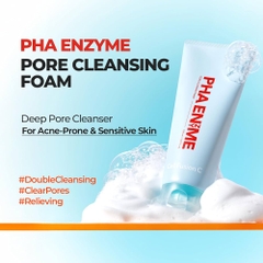 Sữa Rửa Mặt Dạng Bọt Làm Sạch Sâu Lỗ Chân Lông Giảm Mụn & Dầu Nhờn Cell Fusion C PHA Enzyme Pore Cleansing Foam 150ml Serene Space Sản Phẩm Chính Hãng
