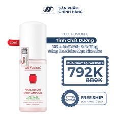 Ampoule Kiểm Soát Dầu & Dưỡng Sáng Da Nhờn Mụn Xỉn Màu Cell Fusion C Final Rescue Syrup Ampoule Serene Space Sản Phẩm Chính Hãng