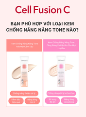 [Combo 35ml+35ml] Kem Chống Nắng Nâng Tone Ráo Mịn Kiềm Dầu Cell Fusion C Brightening Tone Up Sunscreen 100 SPF50+ PA ++++ Serene Space Sản Phẩm Chính Hãng