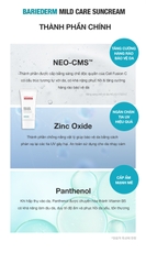 [Combo 50ml+50ml] Kem Chống Nắng Vật Lý Tăng Cường Hàng Rào Bảo Vệ Da Cell Fusion C Expert Barriederm Mild Care Suncream SPF 50+/ PA++++ Serene Space Sản Phẩm Chính Hãng
