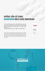 [Combo 50ml+50ml] Kem Chống Nắng Vật Lý Tăng Cường Hàng Rào Bảo Vệ Da Cell Fusion C Expert Barriederm Mild Care Suncream SPF 50+/ PA++++ Serene Space Sản Phẩm Chính Hãng