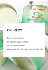 Toner Pad Rau Má Làm Lạnh Hạ Nhiệt -5 Độ Giảm Mụn & Làm Dịu Da Ửng Đỏ Cháy Nắng Cell Fusion C Cica Cooling Pad Serene Space Sản Phẩm Chính Hãng