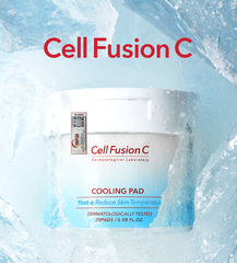 Toner Pad Làm Lạnh Hạ Nhiệt - 5.7 Độ & Làm Dịu Da Cháy Nắng Ửng Đỏ Khẩn Cấp Cell Fusion C Cooling Pad Serene Space Sản Phẩm Chính Hãng