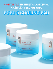 Toner Pad Làm Lạnh Hạ Nhiệt - 5.7 Độ & Làm Dịu Da Cháy Nắng Ửng Đỏ Khẩn Cấp Cell Fusion C Cooling Pad Serene Space Sản Phẩm Chính Hãng