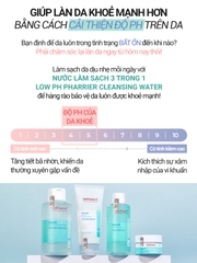 Nước Tẩy Trang Rửa Mặt Cấp Ẩm Cân Bằng độ pH Trên Da Cell Fusion C Low pH Pharrier Cleansing Water Serene Space Sản Phẩm Chính Hãng