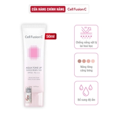 [Combo 50ml+50ml] Kem Chống Nắng Nâng Tone Cấp Ẩm Căng Bóng Cho Mọi Loại Da Cell Fusion C Aqua Tone Up 100 Sunscreen SPF 50+ PA++++ Serene Space Sản Phẩm Chính Hãng