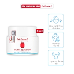 Kem Dưỡng Cấp Ẩm Làm Dịu Da & Giảm Đỏ Trên Da Cell Fusion C Cica Calming Down Cream Serene Space Sản Phẩm Chính Hãng