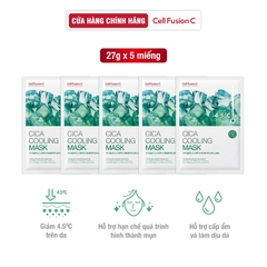 Mặt Nạ Rau Má Hạ Nhiệt -4.5 Độ Giảm Mụn & Làm Dịu Da Ửng Đỏ Cháy Nắng Cell Fusion C Cica Cooling Mask Serene Space Sản Phẩm Chính Hãng