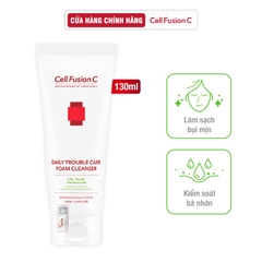 Sữa Rửa Mặt Làm Sạch Bụi Mịn Kiềm Dầu Giảm Mụn Cell Fusion C Daily Trouble Care Foam Cleanser Serene Space Sản Phẩm Chính Hãng
