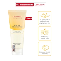 Sữa Rửa Mặt Làm Sạch Chống Nắng & Giảm Mụn Đầu Đen Bã Nhờn Cell Fusion C Pore Sun Cleansing Foam Serene Space Sản Phẩm Chính Hãng
