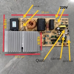 Mạch bếp từ đa năng 7 phím cảm ứng 2200W