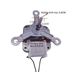 Bộ Động Cơ Quạt Máy Chiên Không Dầu Đa Năng 220V Trục Quay Định Vị Chuẩn Zin 100%