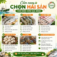 Bí quyết chọn hải sản tươi ngon cho bữa cơm gia đình thêm trọn vị