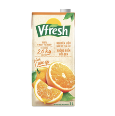 Nước cam ép Vfresh Vinamilk hộp 1 lít