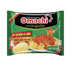 Thùng 30 gói mì trộn khoai tây sốt spaghetti Omachi 91g