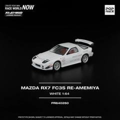 Xe Mô Hình MAZDA RX7 FC3S RE-AMEMIYA 1:64 Poprace (AMEMIYA WHITE)