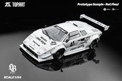 LBWK Countach Grey Diecast Model Car