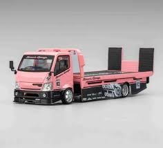 SIMONS GARAGE CUSTOM TOW TRUCK Die Cast Model -PINK-