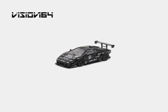 Xe Mô Hình Countach LP500！LB-Works-Deluxe 1:64 Vision64 (Black)