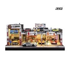 Mô Hình trưng bày 1:64 SHOU CANG JIA -AUTOMOBILE DOUBLE-LAYER PARKINGWORKSHOP