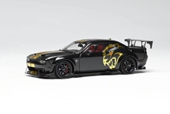 Xe Mô Hình Challenger SRT Hellcat Wide-Body 1:64 Stance Hunters (Matt Black"MidnightEclipse")