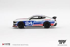 Xe Mô Hình Ford Mustang Dark Horse #24 Ford Performance Racing School LHD 1:64 MiniGT - BOX