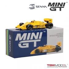 Xe Mô Hình Nissan Lotus 99T #12 Ayrton Senna 1987 Monaco Grand Prix Winner 1:64 MiniGT - BOX