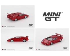 Xe Mô Hình Lamborghini Countach 25th Anniversary Red LHD 1:64 MiniGT - BOX