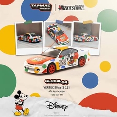 Xe Mô Hình VERTEX Silvia (S 15) Mickey Mouse 1:64 Tarmac Works - A