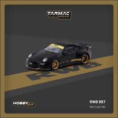 Xe Mô Hình Porsche RWB 997 1:64 Tarmac Works (Black) - A