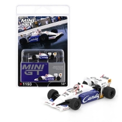Xe Mô Hình Toleman TG184 #20 Johnny Cecotto 1984 Monaco Grand Prix LHD/ Blister Packaging 1:64 MiniGT - CARD