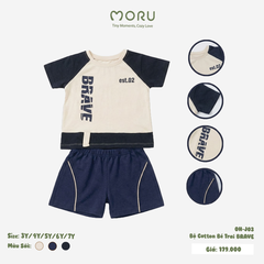 OH-J03 Bộ cộc tay bé trai Brave size 3-7Y