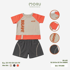 OH-J03 Bộ cộc tay bé trai Brave size 3-7Y