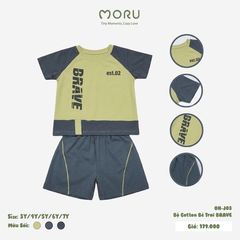 OH-J03 Bộ cộc tay bé trai Brave size 3-7Y