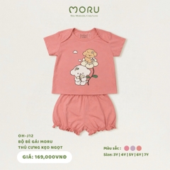 OH-J12 Bộ bé gái Moru thú cưng kẹo ngọt