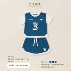 OH-J07 Bộ thể thao cộc tay bé trai 12-48m