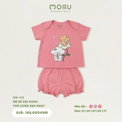 OH-J12 Bộ bé gái Moru thú cưng kẹo ngọt