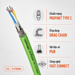 Cáp Data LAPP ETHERLINE FD P FC Cat.5 PROFINET Cho Máng Xích