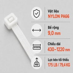 Dây Rút Nhựa KST Nylon PA66 9,0mm