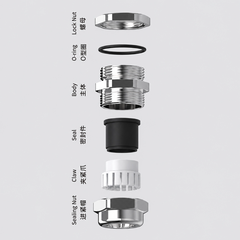 Ốc Siết Cáp Inox 304 HOONSUN HX-SS Ren Metric IP68