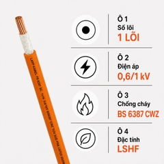 Cáp Điện Lực Chống Cháy LAPP FR-6387 SC 1 Lõi 0,6/1kV LSZH