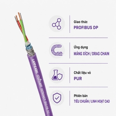 Cáp Tín Hiệu LAPP UNITRONIC BUS PB FD P PROFIBUS DP Cho Máng Xích