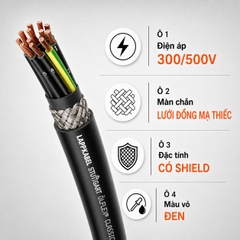 Cáp Điều Khiển LAPP ÖLFLEX CLASSIC 115 CY BK 300/500V Chống Nhiễu