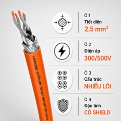 Cáp Tín Hiệu Chống Cháy LAPP FR-6387 INSTRUM Multicore 2,5mm² 300/500V