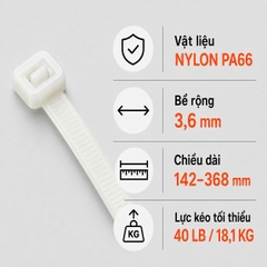 Dây Rút Nhựa KST Nylon PA66 3,6mm