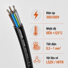 Cáp Điều Khiển LAPP ÖLFLEX HEAT 125 MC 300/500V LSZH Chịu Nhiệt