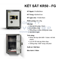 Két Sắt KR50 FG - Vân Tay
